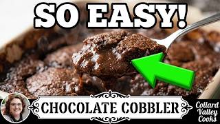 How to Make Chocolate Cobbler - Simple Ingredient Cobbler Recipe - Southern Cooking