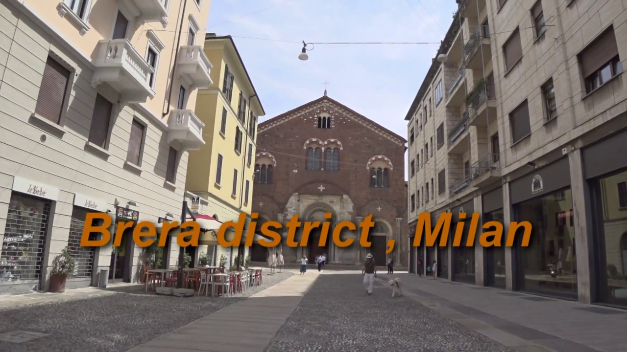 Brera district Milan 2018 without music