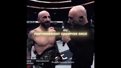 Is Volk Back? #ufc #mma #volkanovski #joerogan