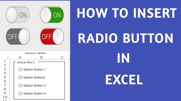 How to Insert Radio Button in Excel - The EASY Way!