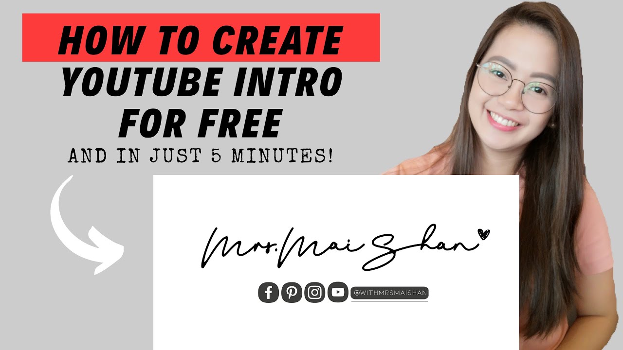 HOW TO CREATE YOUTUBE INTRO FOR FREE | FAST & EASY - YouTube