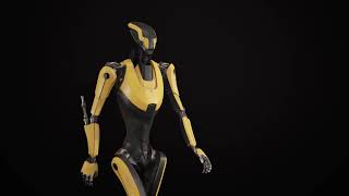 Robot 1 test animation preview Unreal Engine