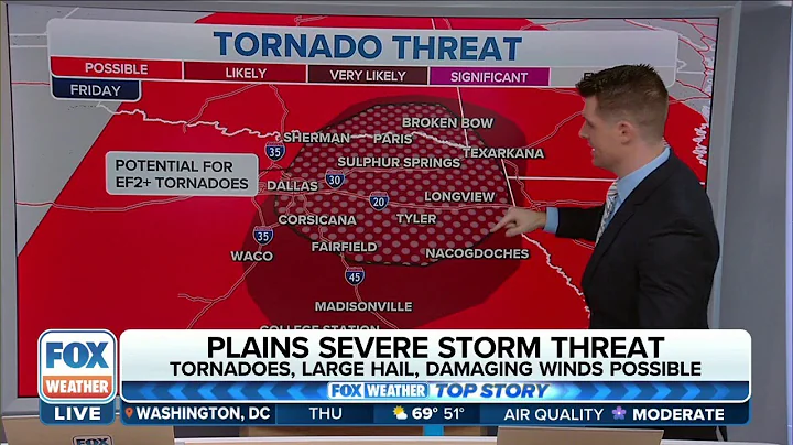 Severe Storms, Including Potential For Tornadoes, Eye Plains Late Thursday Through Friday