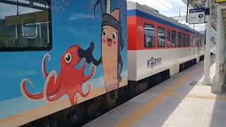 KORAIL RDC Mugunghwa Train No.1761 departs from Donghae Line Angang Station.