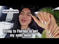 I FLEW TO FLORIDA TO GET MY NAILS DONE AGAIN *DAY IN MY LIFE VLOG* // blancaj