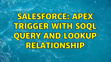 Salesforce: Apex Trigger with SOQL Query and Lookup Relationship