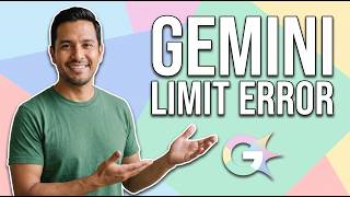 Fix Gemini Limit Error (Easy Guide)