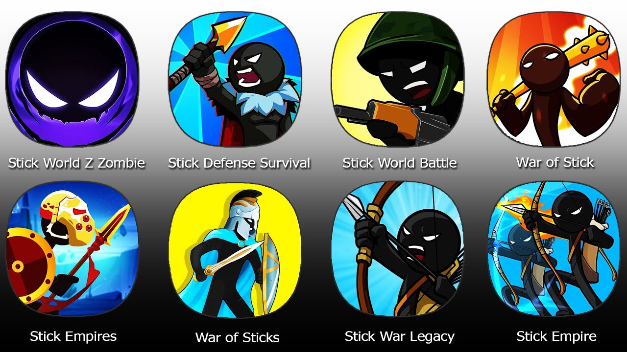 Stick World Battle,Stick World Z Zombie War TD,Stick War Legacy,Stick Defense Survival War