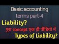 Liability&Types of liability