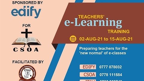 Key messages, testimonies, highlights from Edify Elearning Training for Teachers | ITAU
