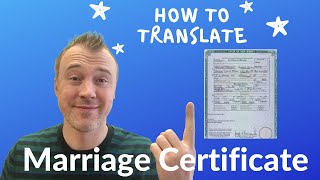 How to Translate a Marriage Certificate (Quick and Easy Way) - 2022