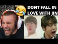 I LOST!!! Don't fall in love with JIN (김석진 BTS) Challenge! - Reaction