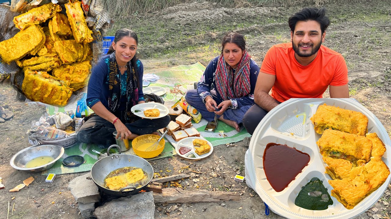 Делаем хлеб пакора на ферме😍🥪