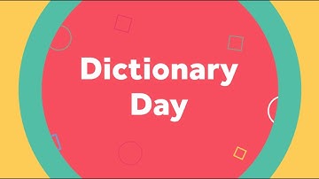 Dictionary Day Video Template (Editable)