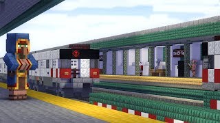 Minecraft NYC 7 Train Subway 33rd St Animation screenshot 1