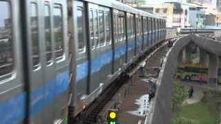 [未改裝前]台北捷運C301型021/022北投(往南勢角)出站