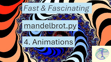 Animated zooms and continuously rotating color maps.