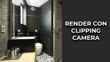 CLIPPING CAMERA / Renders en espacios pequeños / 3DSMAX y V-RAY