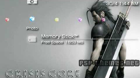 PSP Theme Final Fantasy 7 Crisis Core PSP-Themes.NET