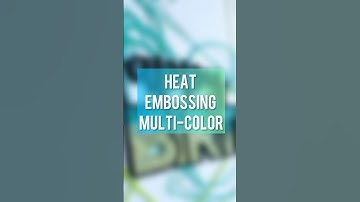 Easy Way to Use Multiple Colors of Embossing Powder! #crafts