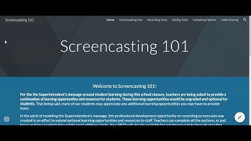 Screencasting 101 Intro