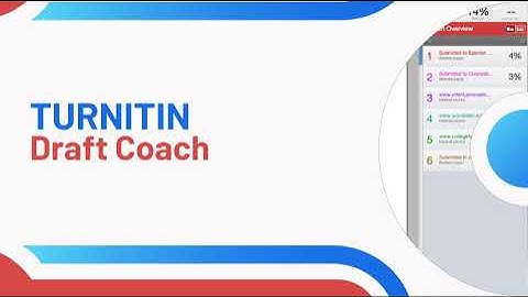 Turnitin: Draft Coach