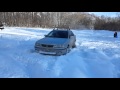 Nissan Sunny FNB15 4WD снег/ Шины Goodyear Ultragrip Ice Arctic