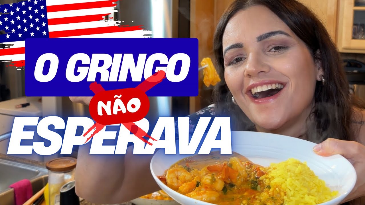 FIZ CAMARÃO PARA MEU GRINGO…( Olha a reação 😳)