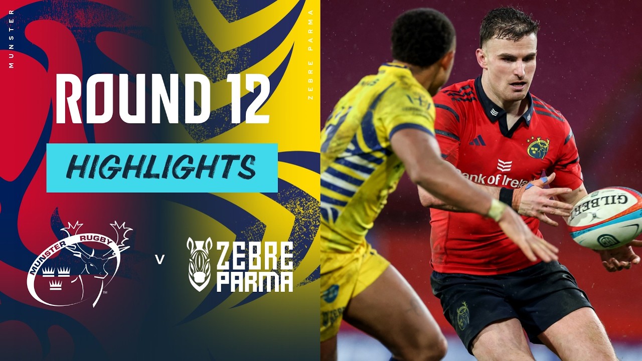 Munster v Zebre Parma | Highlights | Round 12 | URC 2025/26