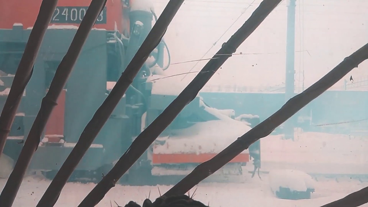 Снегоуборочная машина ст.Лозовая, звук пришлось заменить. поездка