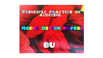 principle and practice of auditing model qstion papers #bangalore University #tj kannada #kannada