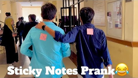 Sticky notes prank in UOG | University of Gujrat