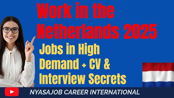 Work in the Netherlands 2025 Jobs in High Demand + CV & Interview Secrets
