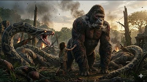 King Kong Takes on GIANT PYTHON in EPIC Jungle Survival Battle