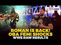 WWE RAW Highlights | Roman Reigns Returns, Oba Femi’s Warning & More