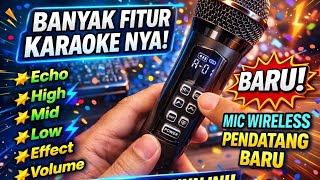 New 2026 Cheap Wireless Karaoke Mic 🔥 Many Features Can Effect Echo, High, Middle, Low, Sound Eff...
