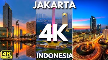 Jakarta, Indonesia 🇮🇩 in 4K 60 Fps - Day vs Night | 4K Travel Video