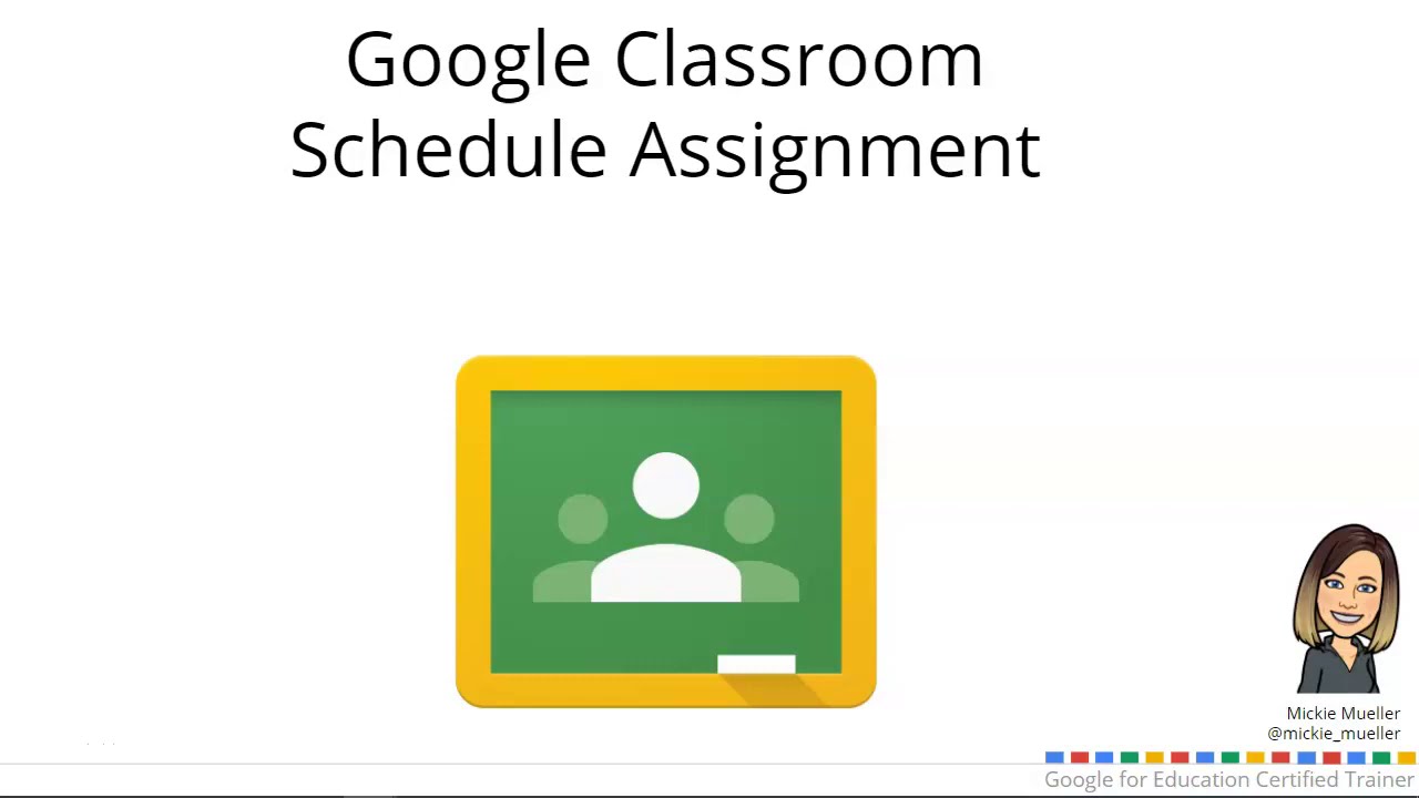 schedule assignment in google classroom