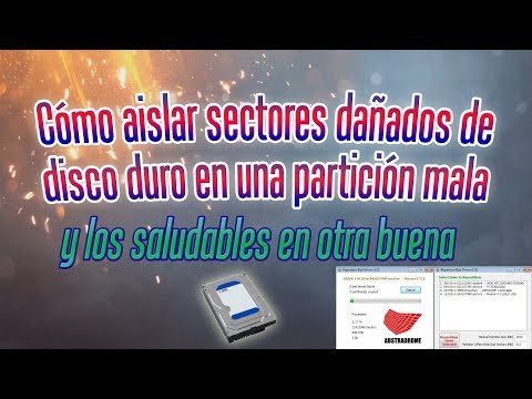 Cómo aislar sectores dañados de un Disco Duro en una partición mala y buena | Repartition Bad Drive