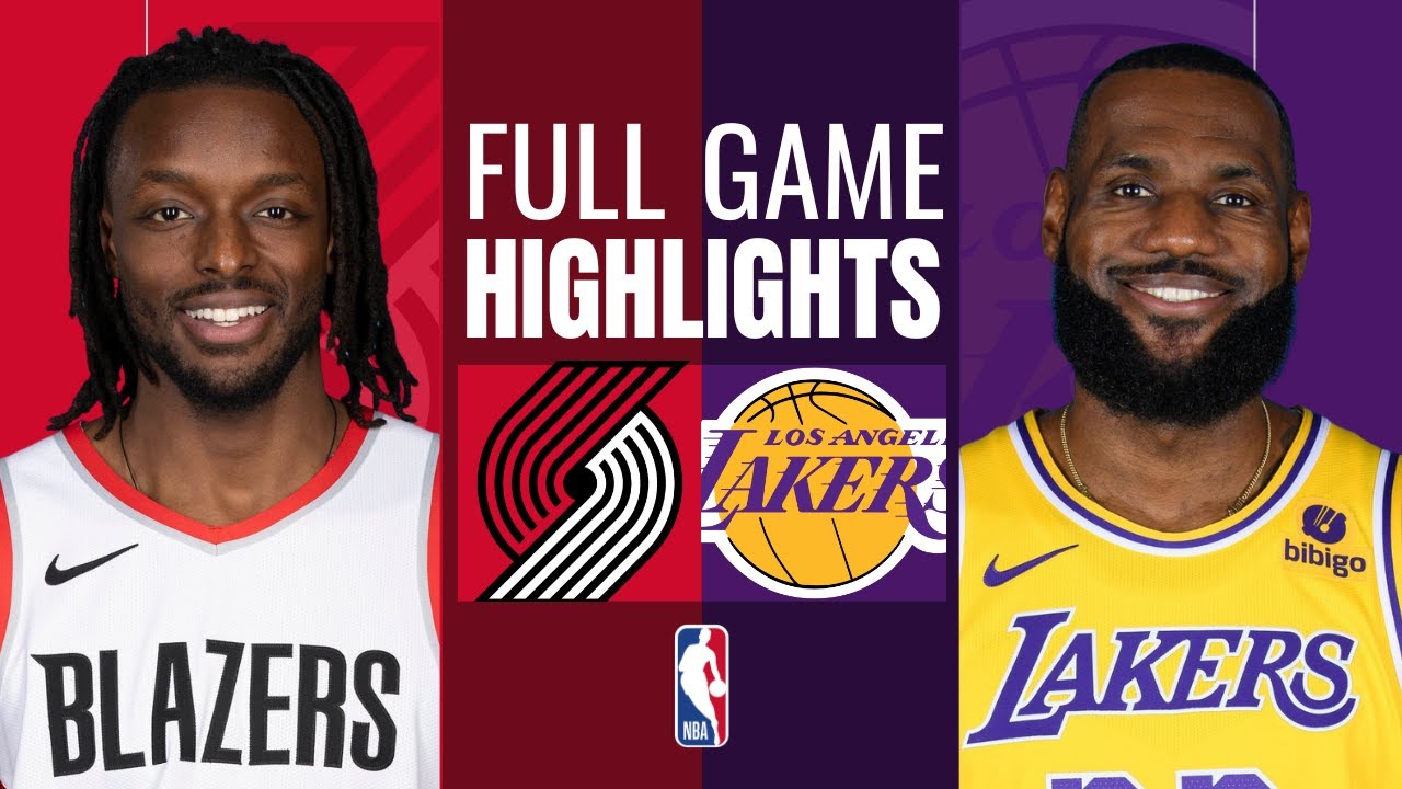 TRAIL BLAZERS vs LAKERS FULL GAME HIGHLIGHTS | January 22, 2024 | NBA ...