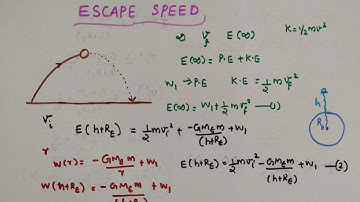Escape speed // Class 11 Physics // Chapter 8 Gravitation