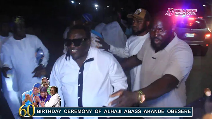 ARRIVAL OF KING SAHEED OSUPA AT THE 60TH BIRTHDAY CEREMONY OF ALHAJI ABASS AKANDE OBESERE
