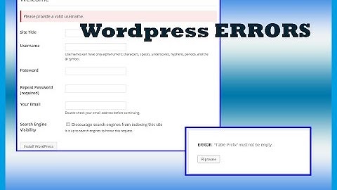 wordpress:ERRORS: Table Prefix must not be empty. Povide a valid username :solved