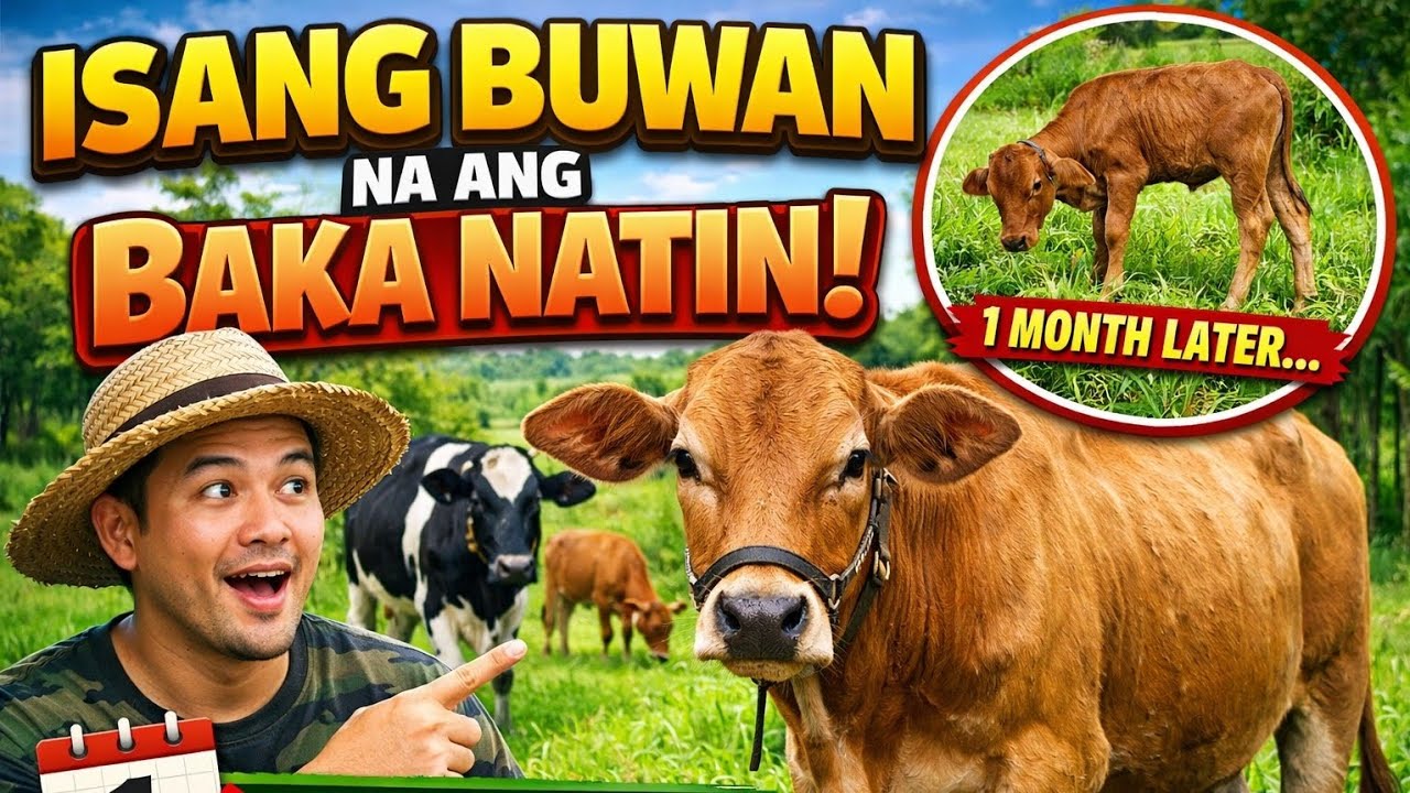 ISANG BUWAN NI BABY COW||#viralvideo 