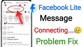 Fix Facebook lite messages connecting Problem || Message Connecting Problem on Facebook Lite Problem