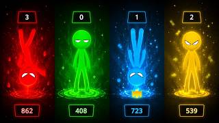 Stickman Party 🎮 New Tournament Mode | 1–4 Players Mini GamesVID