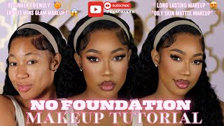 No Foundation Makeup Tutorial for Black Women