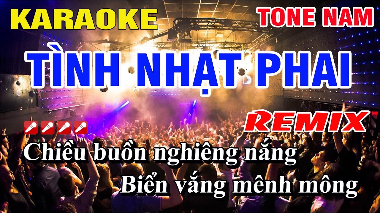 Karaoke Tình Nhạt Phai Tone Nam Remix Nhạc Sống | Nguyễn Linh