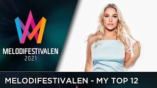 Melodifestivalen 2021 - My Top 12 - HD