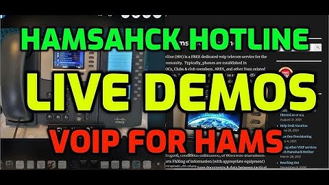HAMSHACK - HOTLINE -  LIVE DEMONSTRATION